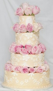 lace and roses wedding